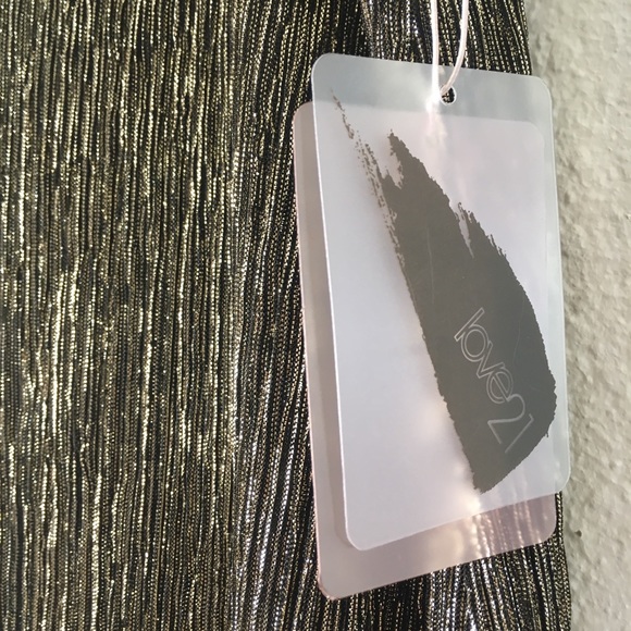 NWT Gold and Black Mini Dress - Picture 3 of 5